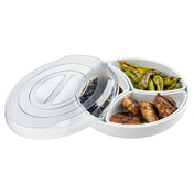 Tablecraft 10762 Simple Service™ Bowl (3) 10-1/2 Oz. Inserts 9-1/4” Dia. X 6-5/8”H