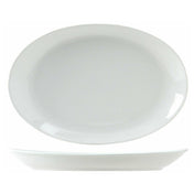 Tuxton ALH-136W Wing Platter 13-3/4"L X 9-1/4"W Microwave & Dishwasher Safe