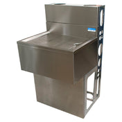 BK Resources UBDW-18-DB18 Underbar Drain Board 18"W X 18"D X 33-1/2"H 18/304 Stainless Steel