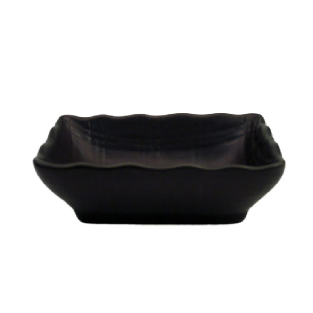 CAC China 666-32-BLK Japanese Style Sauce Dish 3-1/4"L X 2-1/2"W X 1"H Rectangular