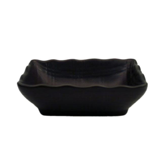 CAC China 666-32-BLK Japanese Style Sauce Dish 3-1/4"L X 2-1/2"W X 1"H Rectangular