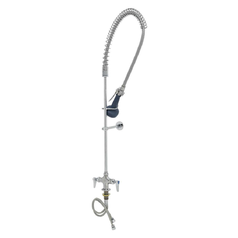 T&S Brass B-0113-B08C EasyInstall Pre-Rinse Unit Spring Action Gooseneck Low Flow 0.65 GPM Spray Valve (B-0108-C)