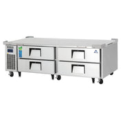 Everest Refrigeration ECB72D4 Chef Base Refrigerator Two-section 72-3/8"W