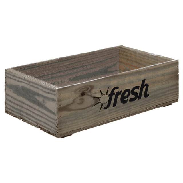 Hubert 26753 - Crate, With "Fresh" Logo, 19-3/4" X 11-1/4" X 5-7/8"H