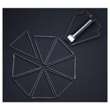 Matfer 371142 Mozaïk Mold 4-3/4"L X 3-7/8"W X 3/4"H (8) Pie-assembled Sections (9-1/2" Dia.)