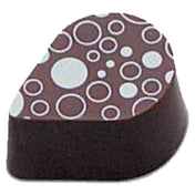 JB Prince K854 Chocolate Mold 28 Forms 1-3/16"L X 7/8" X 5/8"H (30mm X 22mm X 16mm)