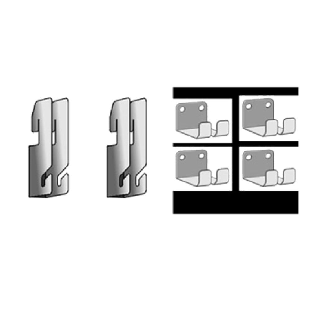 Metro SWGB1 - Quick Ship - SmartWall Bracket Kit, To Connect A Wire Grid Directly To The Wall Track