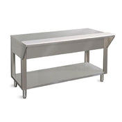 Piper Products DB-5-ST - Design Basics Solid Food Table, 34"x31"x72", Full Stainless Steel Understorage With 14 Gauge Base Supports