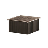 Cal-Mil 23785-13 Brooklyn Chafer Alternative 10"W X 12"D X 7.25"H With Grooved Detailings