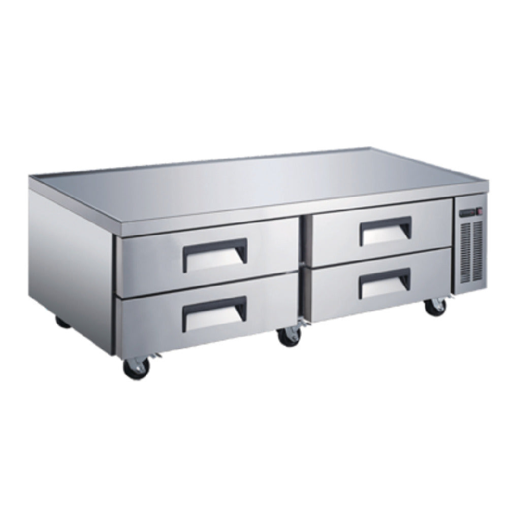 Omcan 50072 (RE-CN-0072-C) Refrigerated Chef Base/Equipment Stand 72" W 47 Cu. Ft. (1341L)