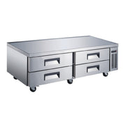Omcan 50072 (RE-CN-0072-C) Refrigerated Chef Base/Equipment Stand 72" W 47 Cu. Ft. (1341L)