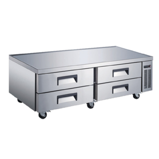 Omcan 50072 (RE-CN-0072-C) Refrigerated Chef Base/Equipment Stand 72" W 47 Cu. Ft. (1341L)