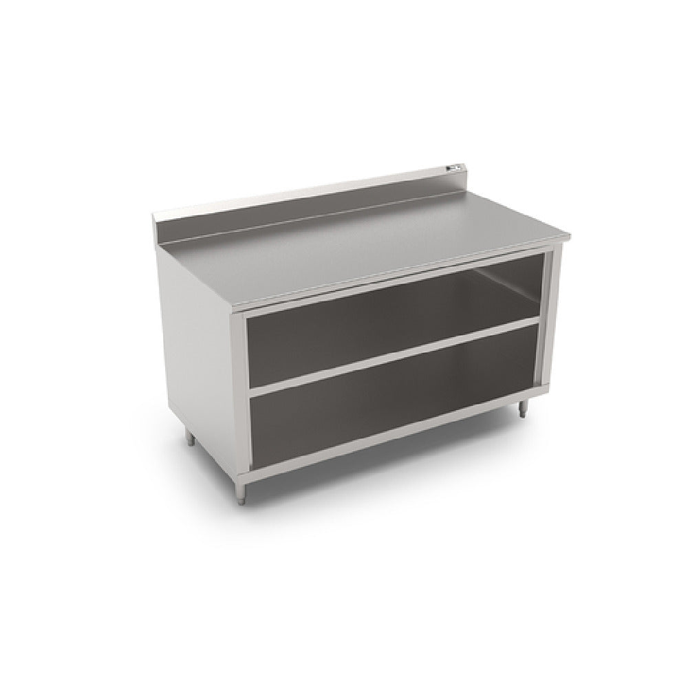 John Boos 4CO6R5-2472-1S Work Table Cabinet Base With Open Front 72"W X 24"D