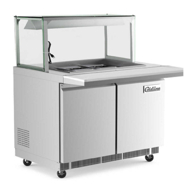 USR Brands CBT48-LT Coldline Refrigerated Employee-Service Salad Bars 48"W 14 Cu.ft. Capacity