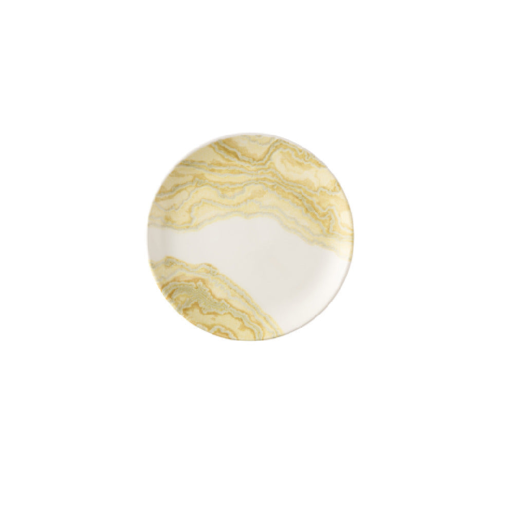 Churchill China TDGDEV111 - Gold Evolve Coupe Plate, 11.25", Ceramic