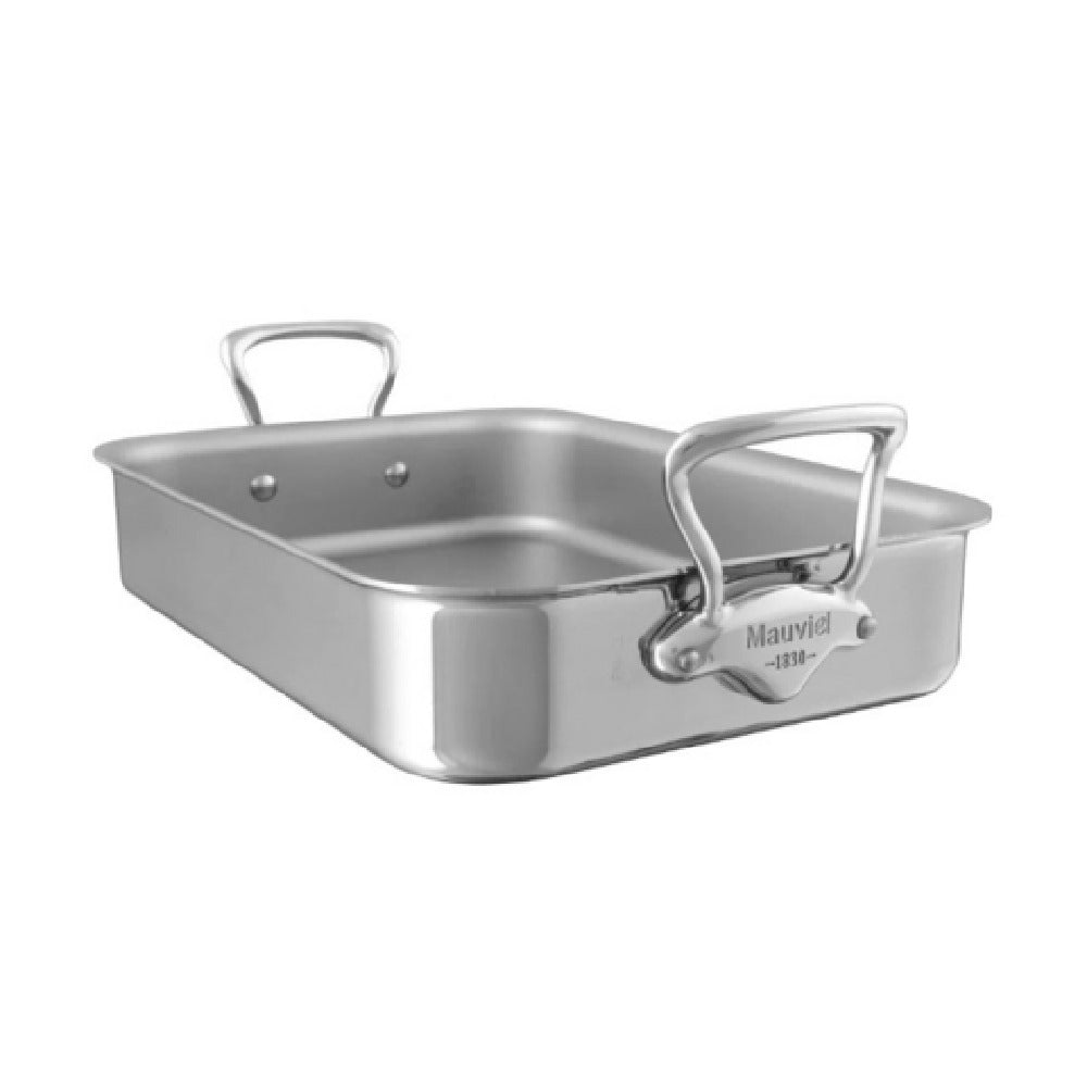 JB Prince S400 35 Mauviel M'Cook Roasting Pan 5.8 Qt. 9.80"W X 13.70"D X 1.3"H