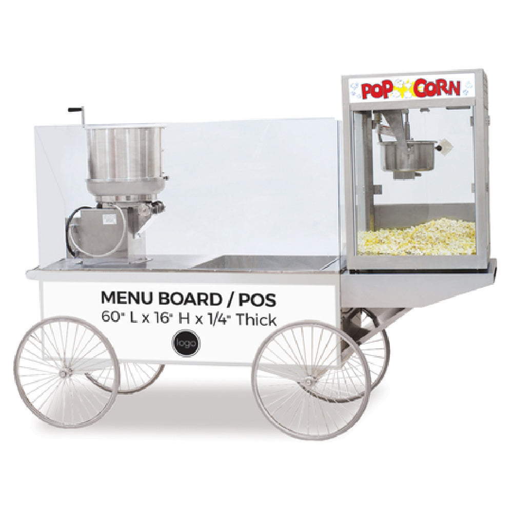 Gold Medal 2619-00-001 - Lobby Master Two-in-One Merchandising Wagon, Includes: Display Wagon & Built-in Karmel Kool Blower Unit
