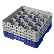 Cambro 20S638168 Camrack® Glass Rack With (3) Soft Gray Extenders Full Size
