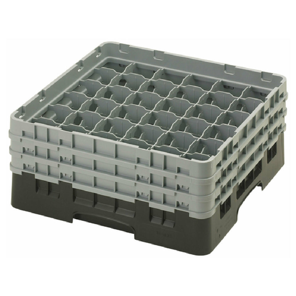 Cambro 36S638110 Camrack® Glass Rack With (3) Soft Gray Extenders Full Size