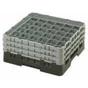 Cambro 36S638110 Camrack® Glass Rack With (3) Soft Gray Extenders Full Size