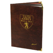 Menu Solutions ES660E Menu Cover Holds 8-1/2" X 11" Inserts Quad Panel Booklet With 6 Views