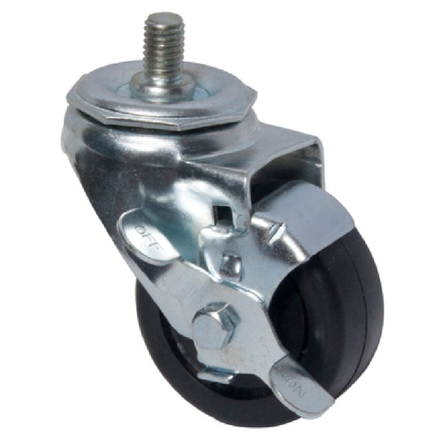 BK Resources 3SBR-15ST-LDP-PS4 Equipment Caster Kit 3" Diameter 1/2" X 3/4" Threaded Stem