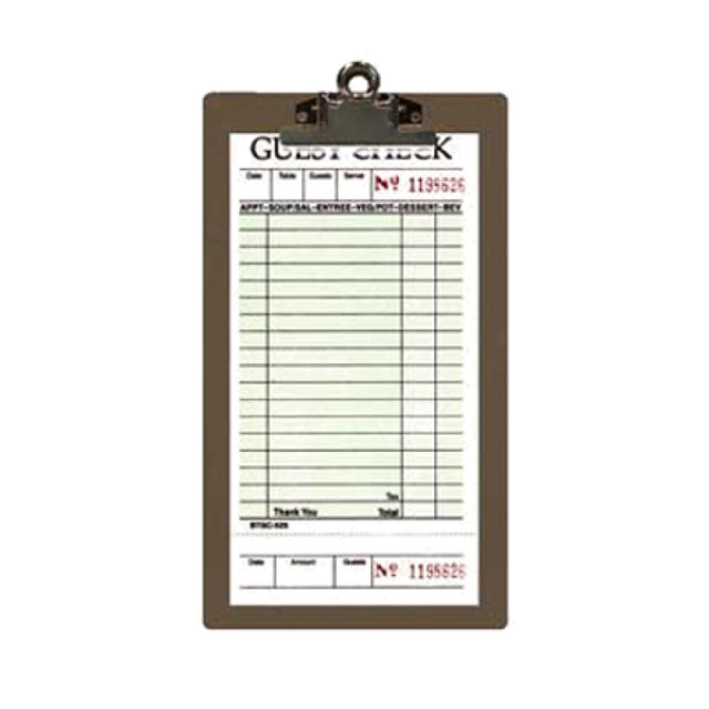 Menu Solutions CLIPCHECK-HB Check Presenter Clip Board 5" X 9" Hard Board