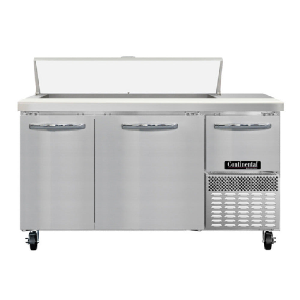 Continental Refrigerator RA60SN12 Refrigerated Base Shallow Depth Sandwich Unit