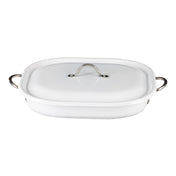 Bon Chef 73023-OM-W Country French X Ombre Roasting Pan 5 Qt 15" X 11" X 2 7/8"