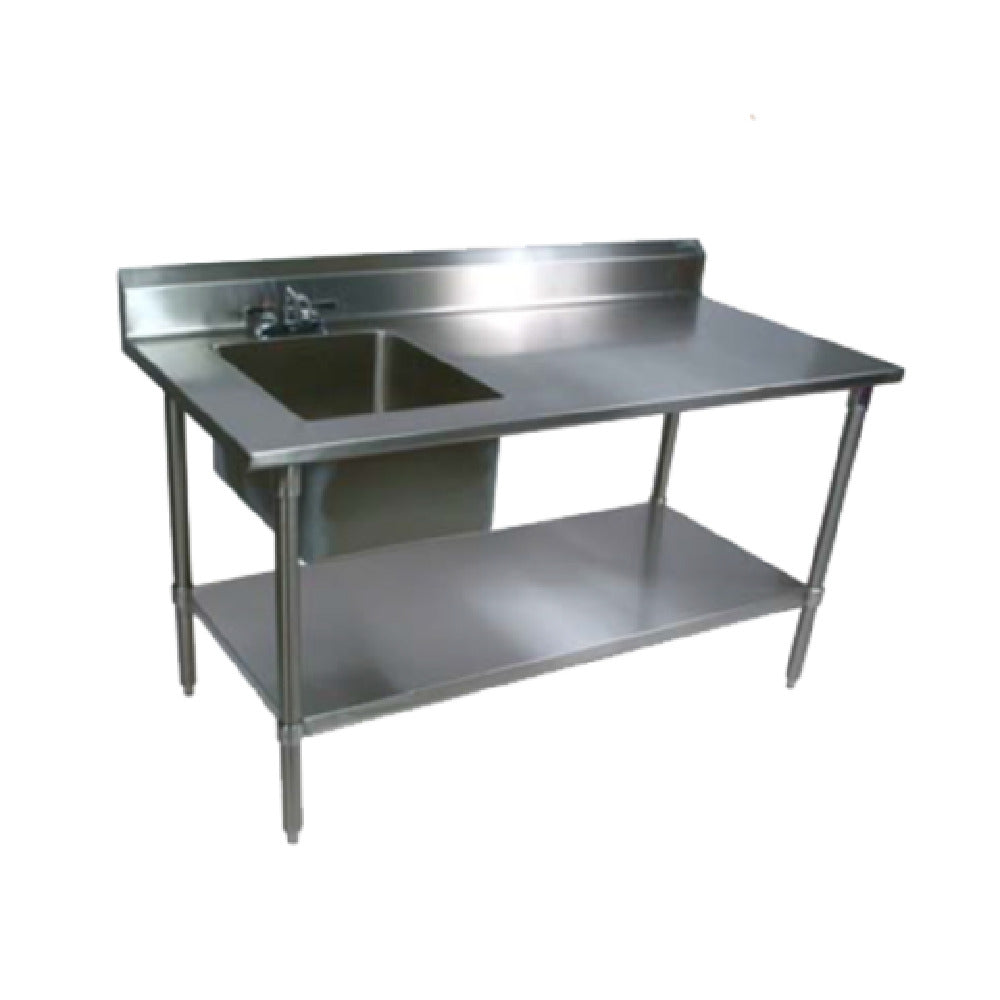 John Boos EPT8R5-3072SSK-L-X Work Table With Prep Sink 72"W X 30"D X 40-3/4"H Overall Size