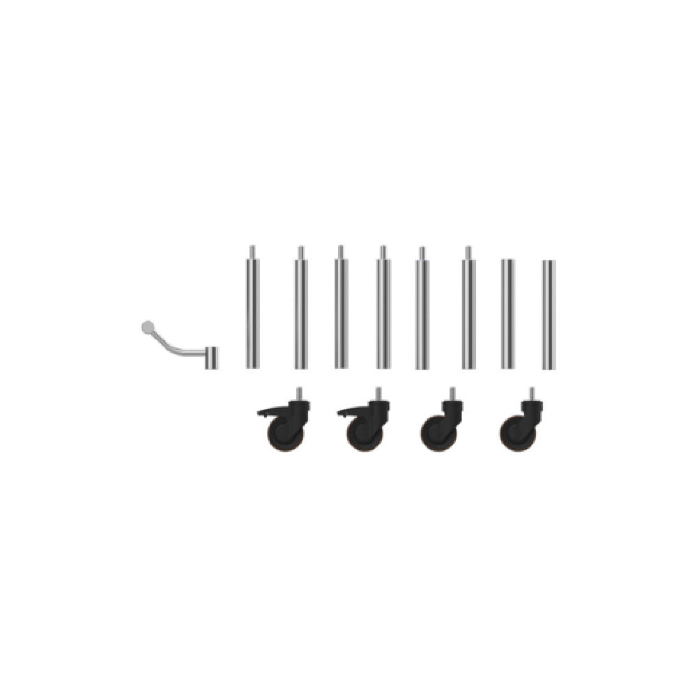Steelite MGSSCMSS1301 Mogogo Buffet Solutions Set Of Brushed Stainless Steel Segments (legs)