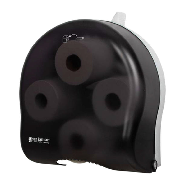 CFS Brands R3900TBK - San Jamar - 4-Station Carousel Tissue Dispenser, Holds (4) Rolls Of 3-1/4" Standard Bath Tissue