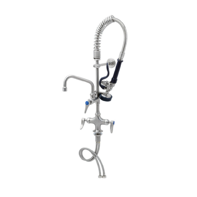T&S Brass SMPK-2DLN-08-CR Mini Pre-Rinse Unit Single Hole Deck Mount Mixing Faucet
