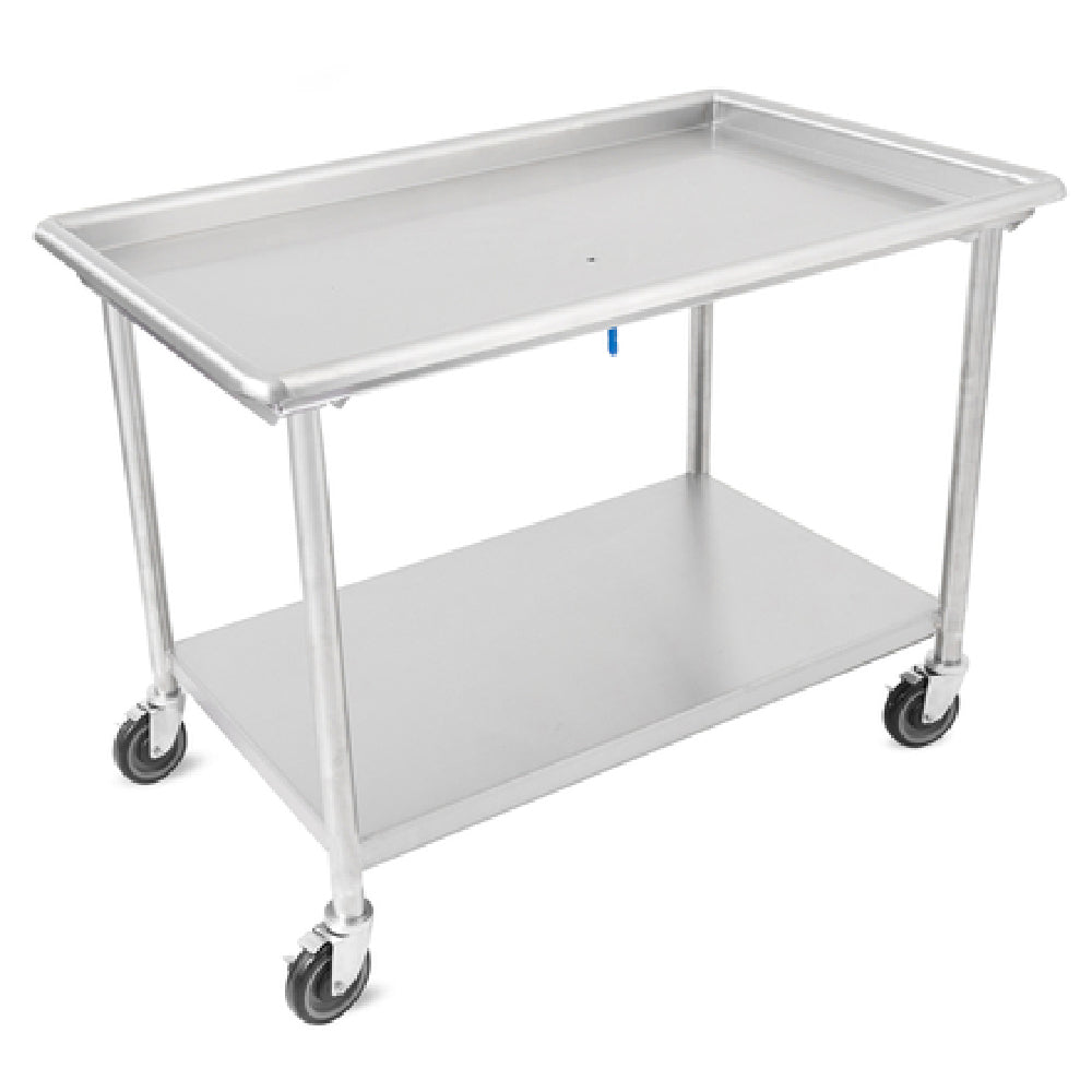 John Boos DST6-3085SSW-C Sorting Table 85-7/8"W X 30-3/8"D 16/300 Stainless Steel Flat Top With 2-1/4" Raised Edge