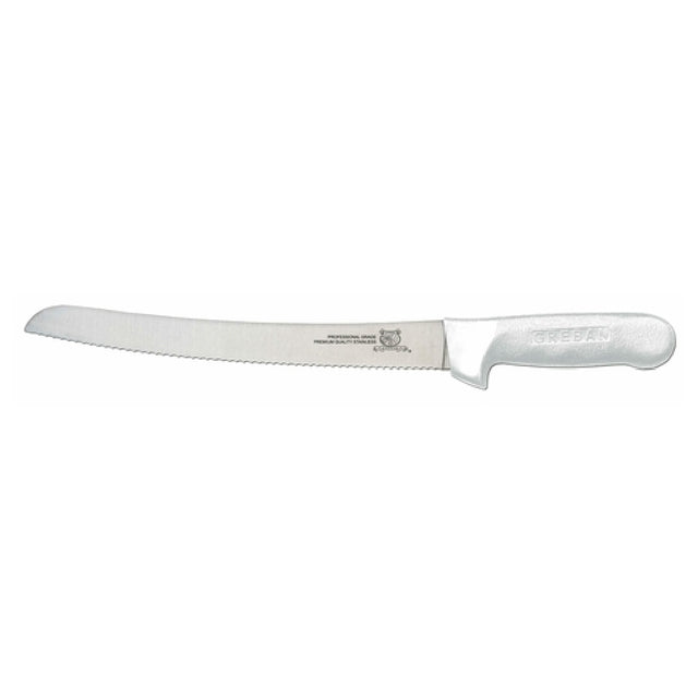Omcan 12835 (12835) Slicing Knife 10" Narrow Curved Blade Wave Edge