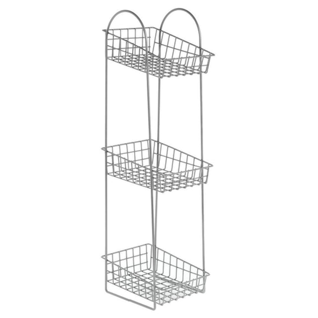 Hubert 24189 - Basket Display Stand, 3-tier, 6" X 7-3/4" X 24-1/4"H