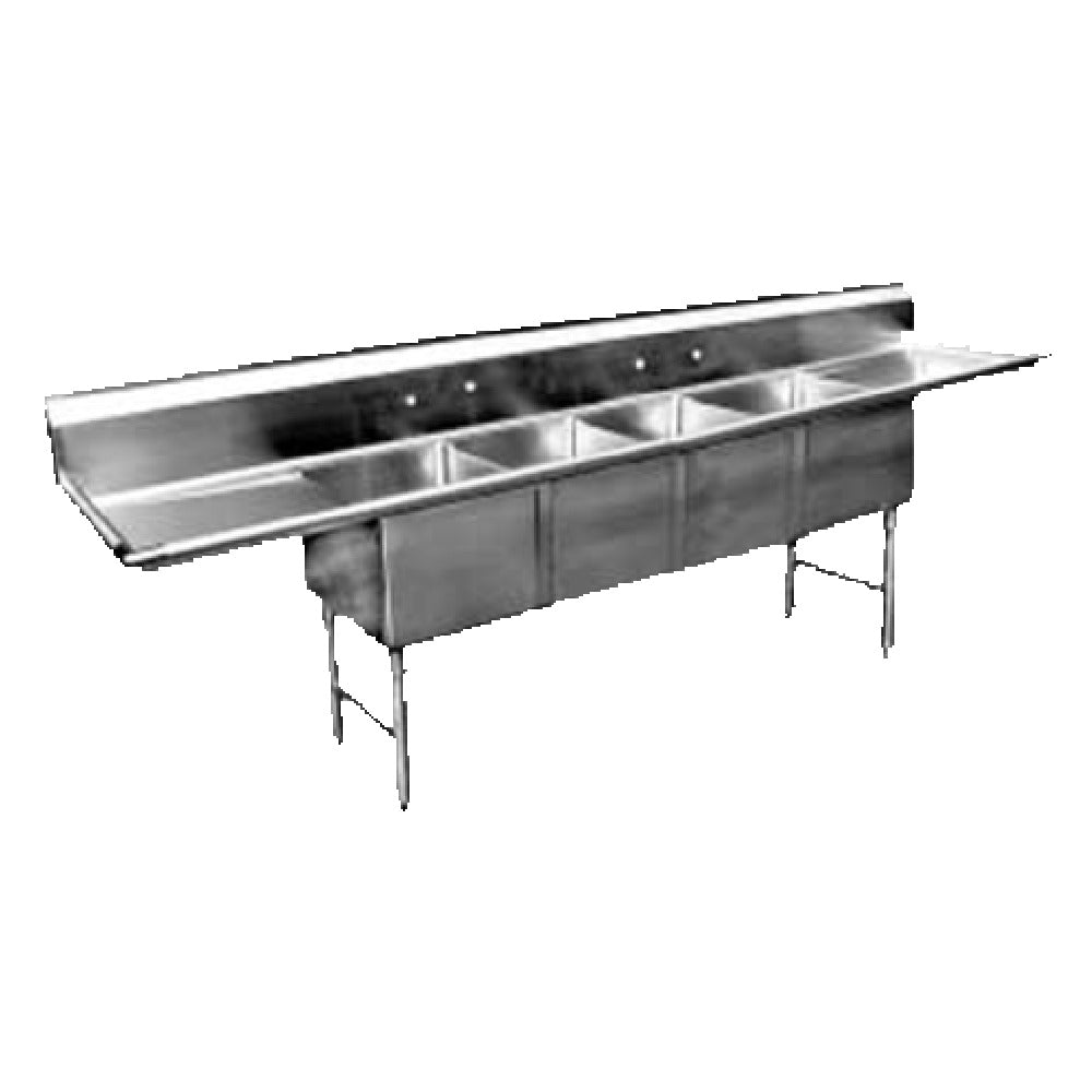 GSW USA SE16204D18 Sink Four Compartment (4) 20"W X 16"L X 12"D Bowl