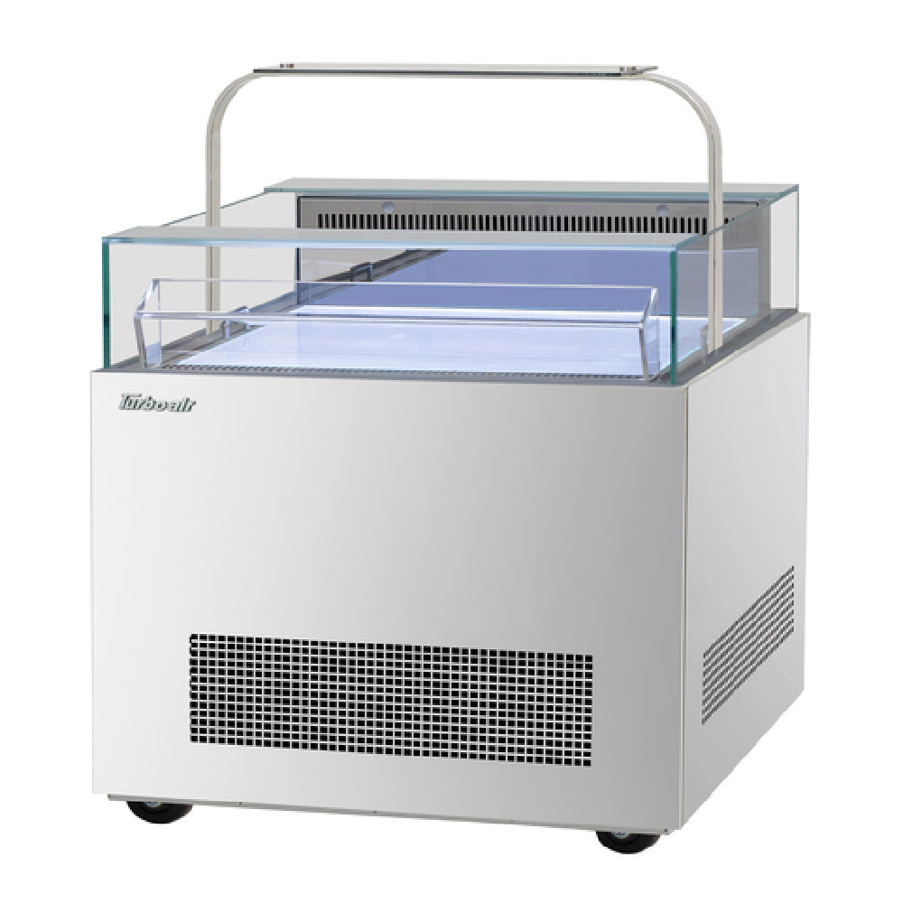 Turbo Air TOS-30NN-D-S Open Display Sandwich & Cheese Merchandiser With Glass Sneeze Guard