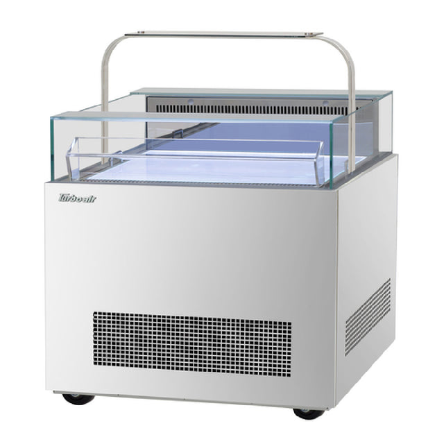 Turbo Air TOS-30NN-D-S Open Display Sandwich & Cheese Merchandiser With Glass Sneeze Guard