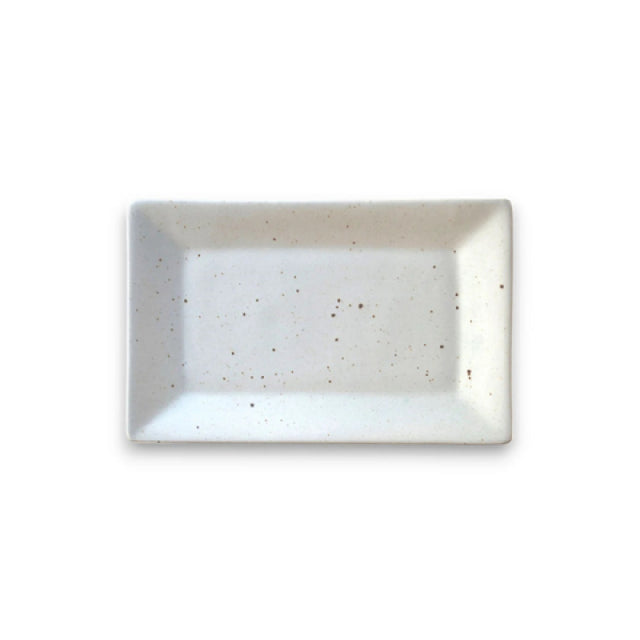 By The Earth Living SP052 Rectangular Platter 9.5" X 5.5" Speckled