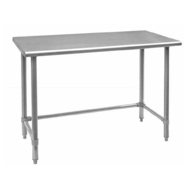 Omcan 28634 (28634) Work Table 60"W X 30"D X 34"H 18/430 Stainless Steel Flat Top