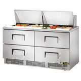 True Refrigeration TFP-64-24M-D-4 Sandwich/Salad Unit Two-section