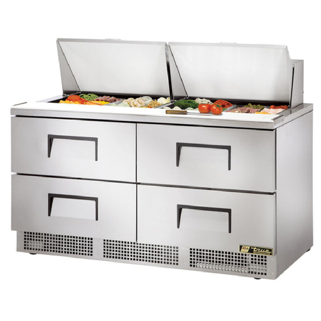 True Refrigeration TFP-64-24M-D-4 Sandwich/Salad Unit Two-section