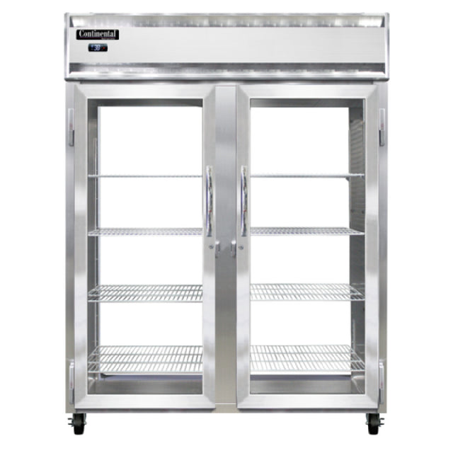 Continental Refrigerator 2RENSSPT-GD-GD Extra-Wide Refrigerator 52 Cu. Ft. Capacity