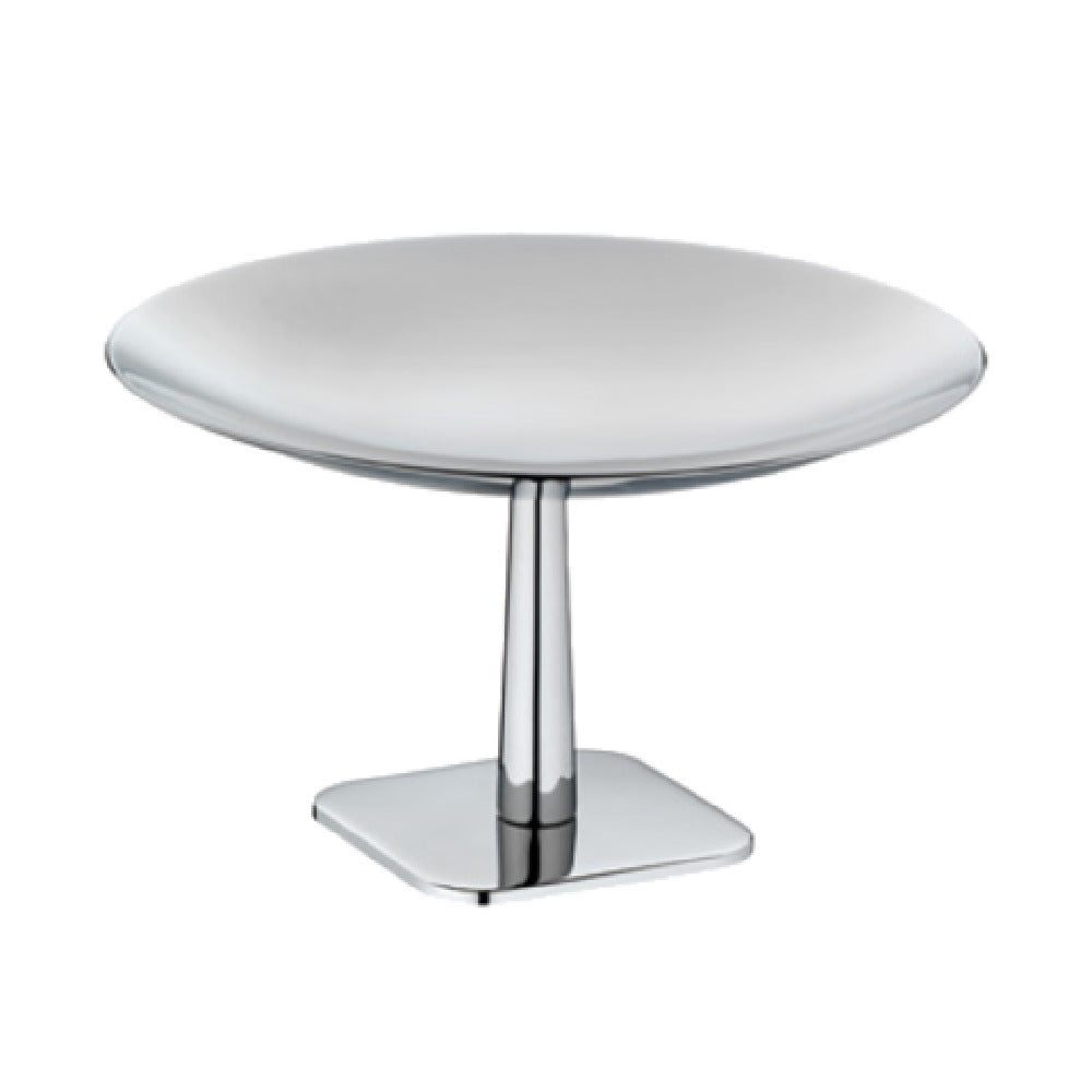 BauscherHepp 55.0067.6040 Petit-Fours Stand 6" Dia. X 3-1/2"H 18/10 Stainless Steel