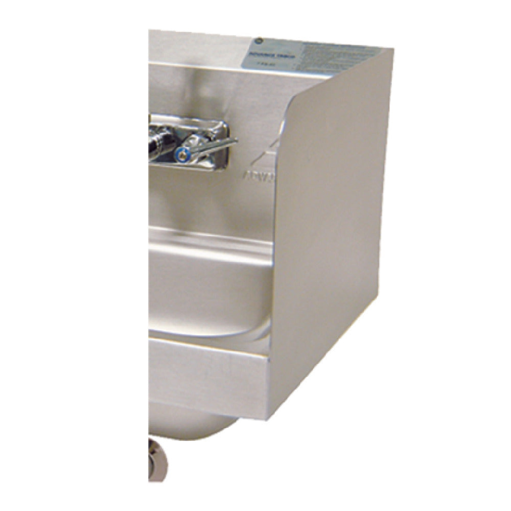Advance Tabco 7-PS-11F Welded Side Splash 12"H (installed Height) One Side (specify Side)