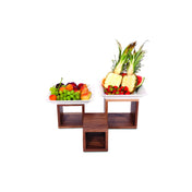 Service Ideas 15K00130 Ze Pe Buffet Risers Set 8.3"D X 8.3"W X 8.3"H 3-cube