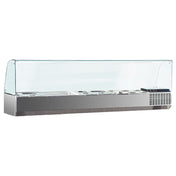 Marra Forni GAC166 Refrigerated Countertop Condiment Rail 65-1/2" W (7) 1/3 Pan Capacity