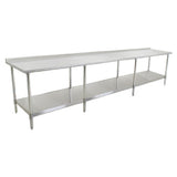 Eagle Group UT36108E - Spec-Master® Series Work Table, 108"W X 36"D, 14/300 Series Stainless Steel Top With 1-1/2"H Rear Up-turn
