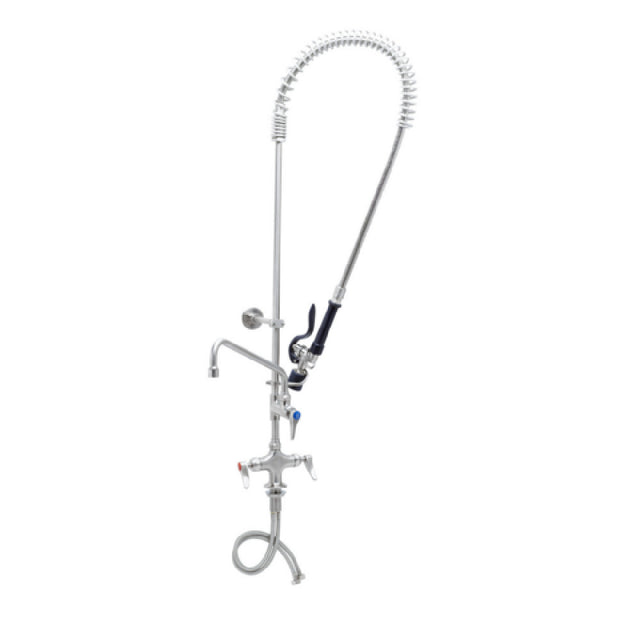 T&S Brass S-0113-12-CR-BJ Single Hole Deck Mount Mixing Faucet 12” Swing Nozzle With Stream Regulator Outlet